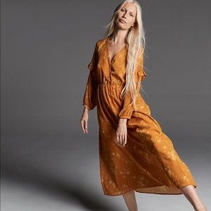 Madewell Ruffle-Sleeve Button-Front Dress